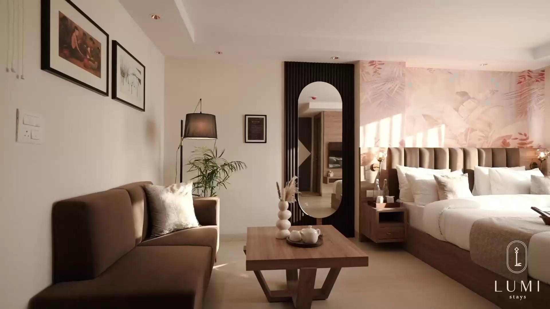 Lumi Stays - Luxurious Studio Apartments | 2mins from Indirapuram - Tap to explore photos