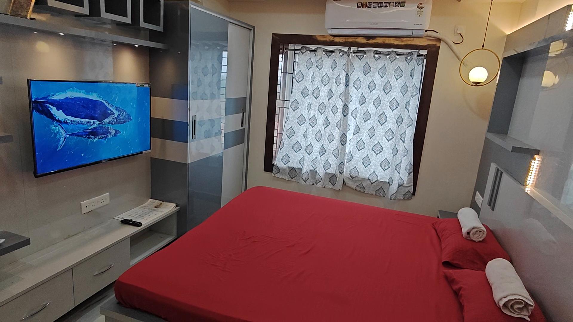Sai Homestay Entire 1BHK AC Apartment With Kitchen Near Beach In A Resort - Tap to explore photos